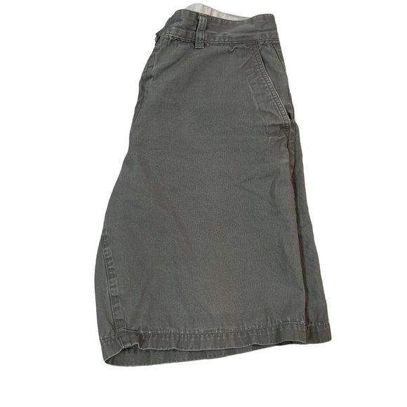 DOCKERS Shorts Men's Casual Fit Chinos Slash Pkts Button Closure Gray 33 - Picture 3 of 12